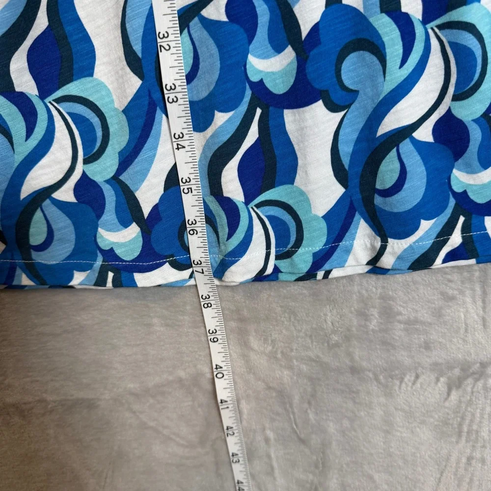 Lot of 2 Boden Naomi Dresses Size 4L Long Green Blue Geometric Abstract Pockets - Picture 14 of 16